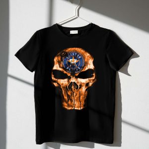Houston Astros Skull Graphic T-Shirt For Fans And Collectors