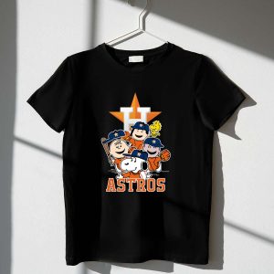 Houston Astros Snoopy Charlie Brown T-Shirt - Fun Baseball Fan Apparel