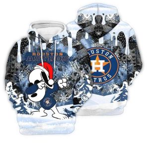 Houston Astros Snoopy Dabbing All-Over Print Hoodie For Fans