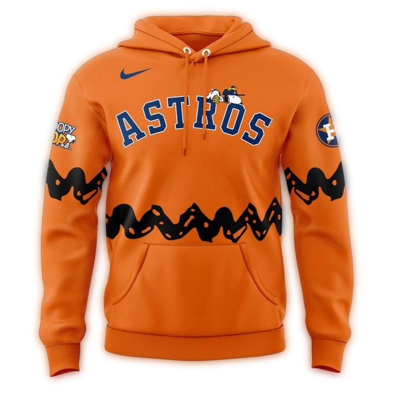 Houston Astros Snoopy Play Baseball All over Print Hoodie 1