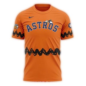 Houston Astros Snoopy Baseball All-Over Print T-Shirt For Fans