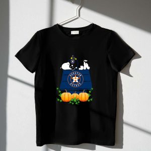 Houston Astros Snoopy Pumpkin House T-Shirt For Fans And Fall Fun