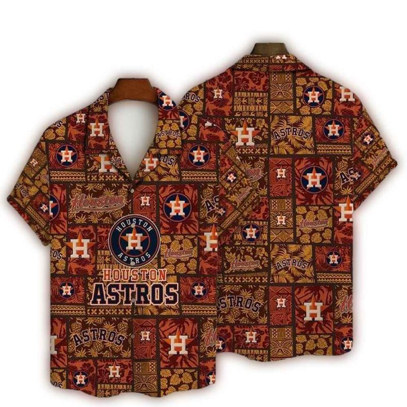 Houston Astros Sunset Jungle Hawaiian Shirt 1
