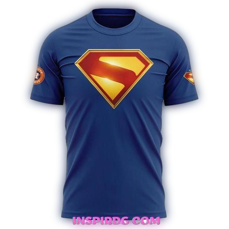 Houston Astros Superman All over Print T Shirt 1
