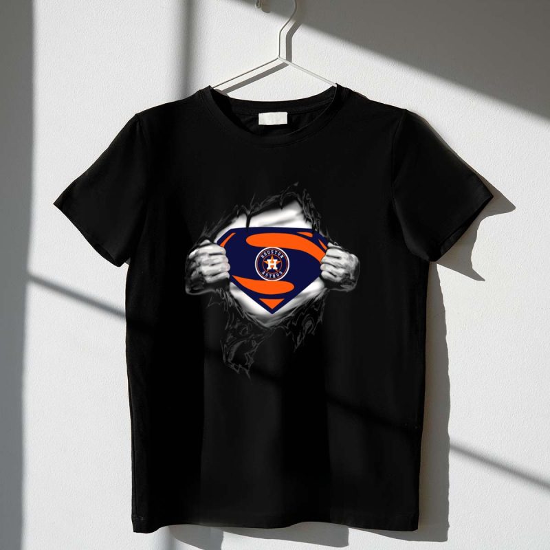 Houston Astros Superman Logo Blend T Shirt t shirt 1 1