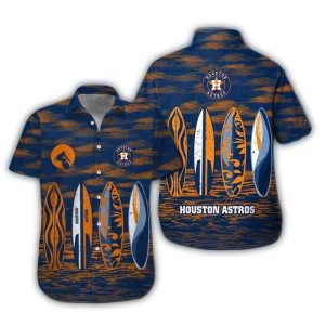 Houston Astros Tropical Hawaiian Shirt For Beach And Surf Lovers