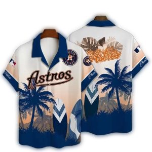 Houston Astros Hawaiian Shirt With Surf Sunset Vibe Design