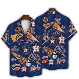 Houston Astros Baseball Hawaiian Shirt – Vibrant Team Logo Design