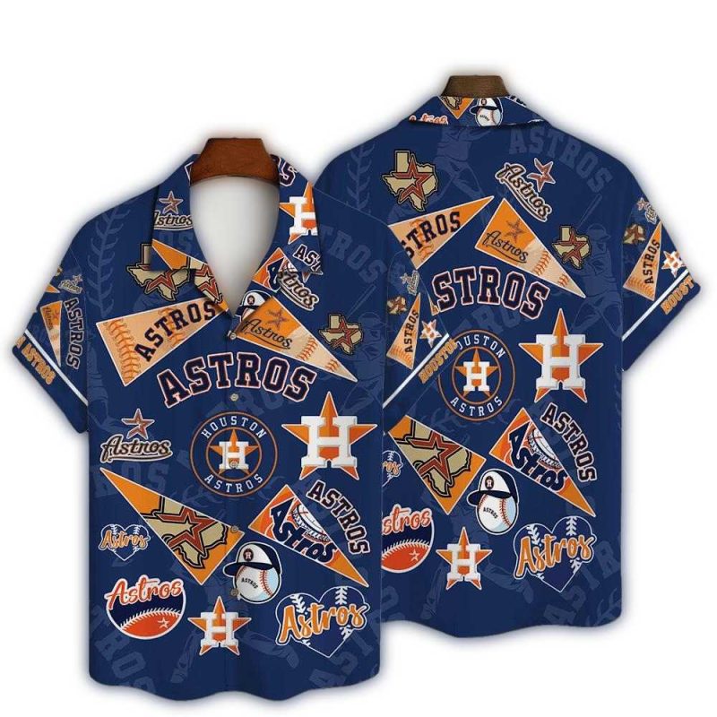 Houston Astros Symbol Baseball Hawaiian Shirt 1