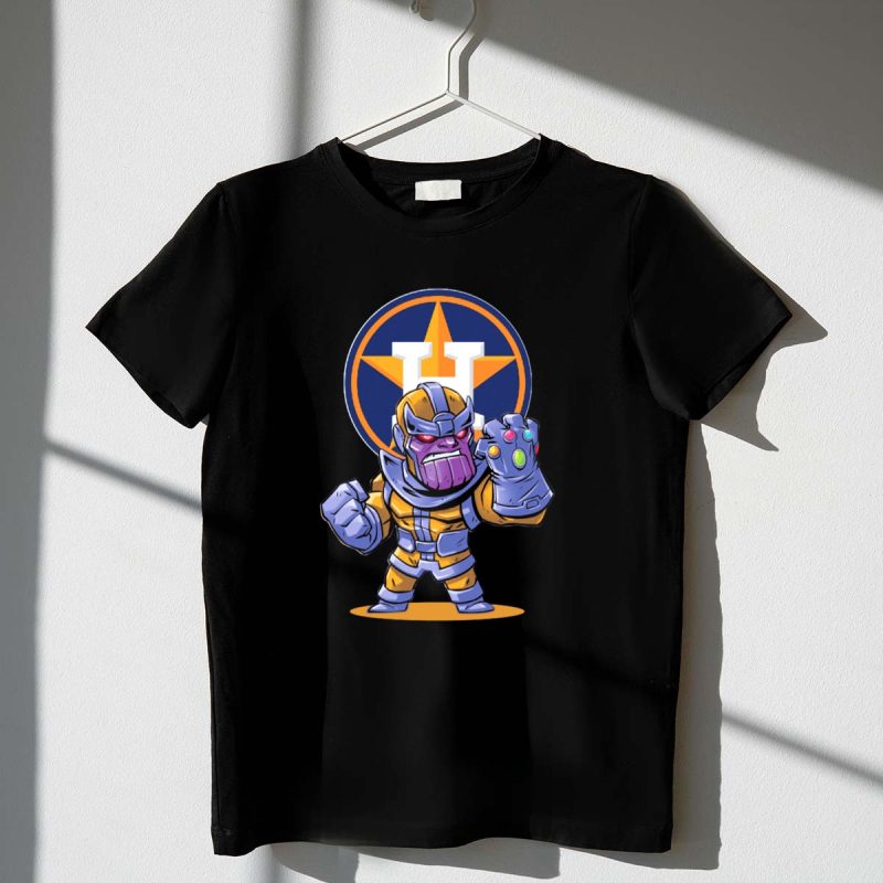 Houston Astros Thanos Mashup Fan Art with Infinity Gauntlet T Shirt t shirt 1 1
