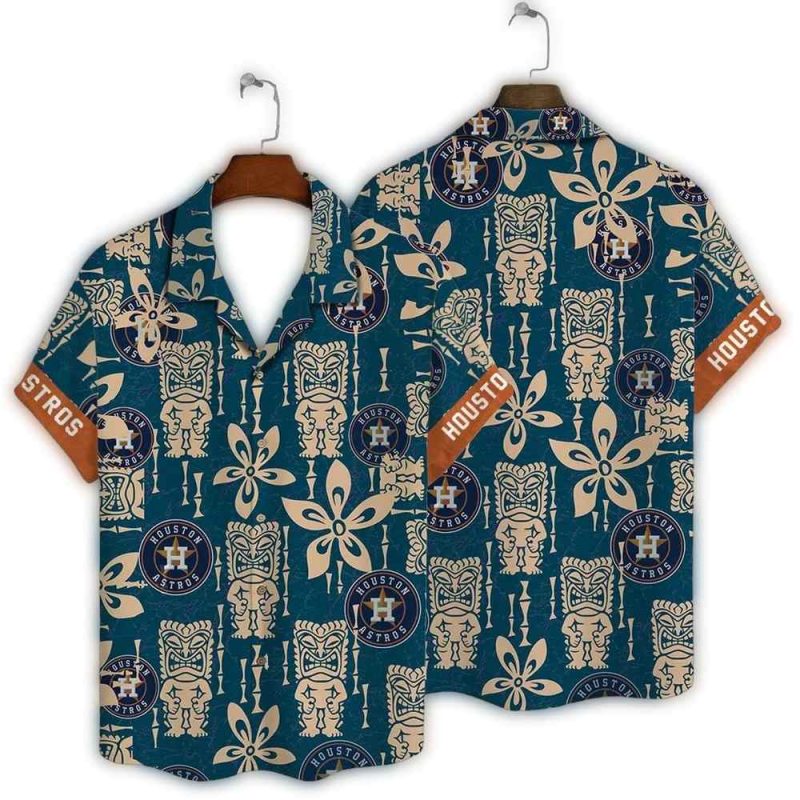 Houston Astros Tiki Totem Hawaiian Shirt 1