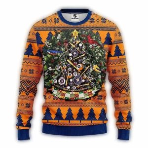 Houston Astros Christmas Tree Ugly Sweater For Holiday Cheer
