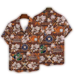 Houston Astros Tribal Design Hawaiian Shirt For Fans