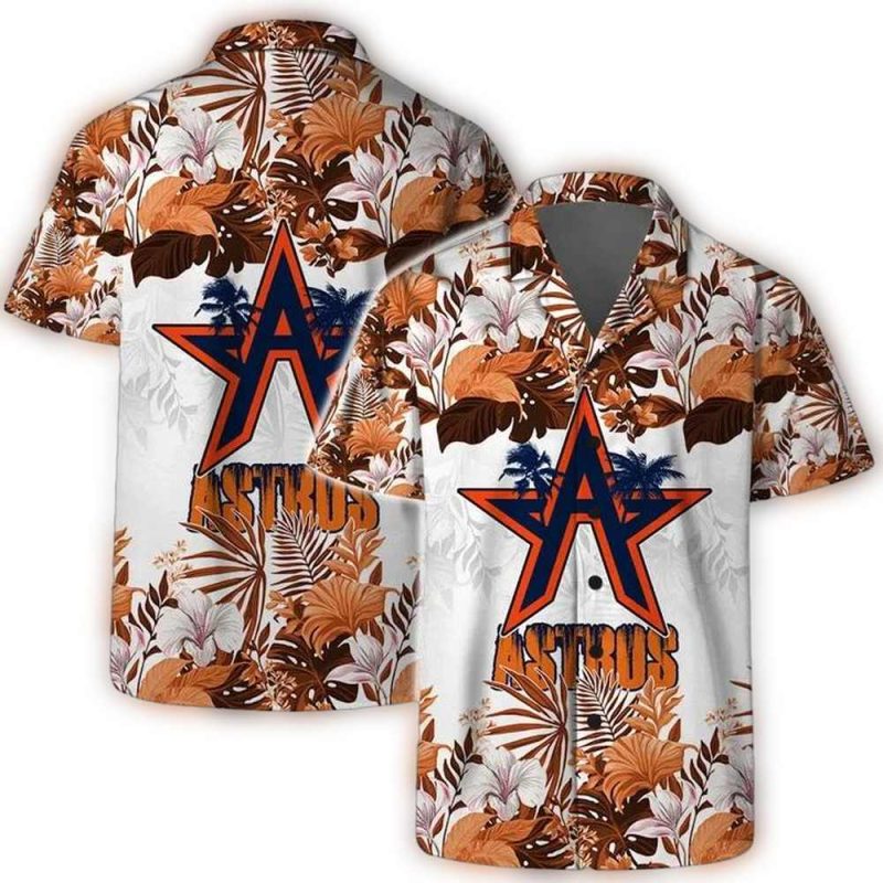 Houston Astros Tribal Wave Hawaiian Shirt 1