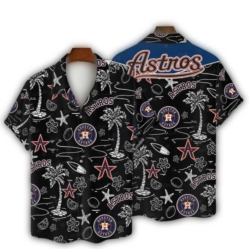 Houston Astros Tropical Stars Hawaiian Shirt 1
