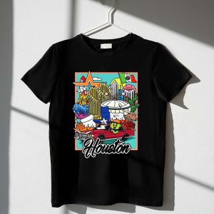 Houston Astros Cityscape Culture Montage T-Shirt For Fans
