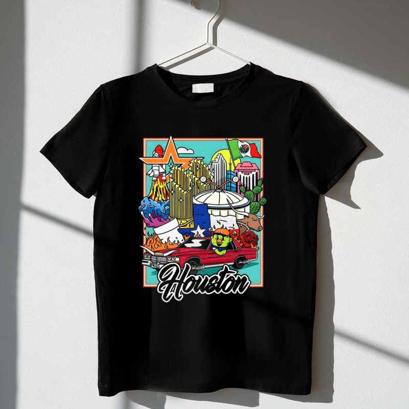 Houston Astros TwoSton Cityscape and Culture Montage T Shirt t shirt 1 1