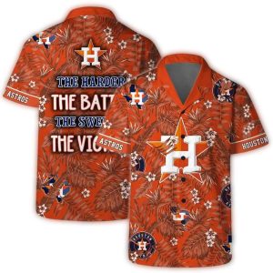 Houston Astros Victory Slogan Tropical Hawaiian Shirt For Fans