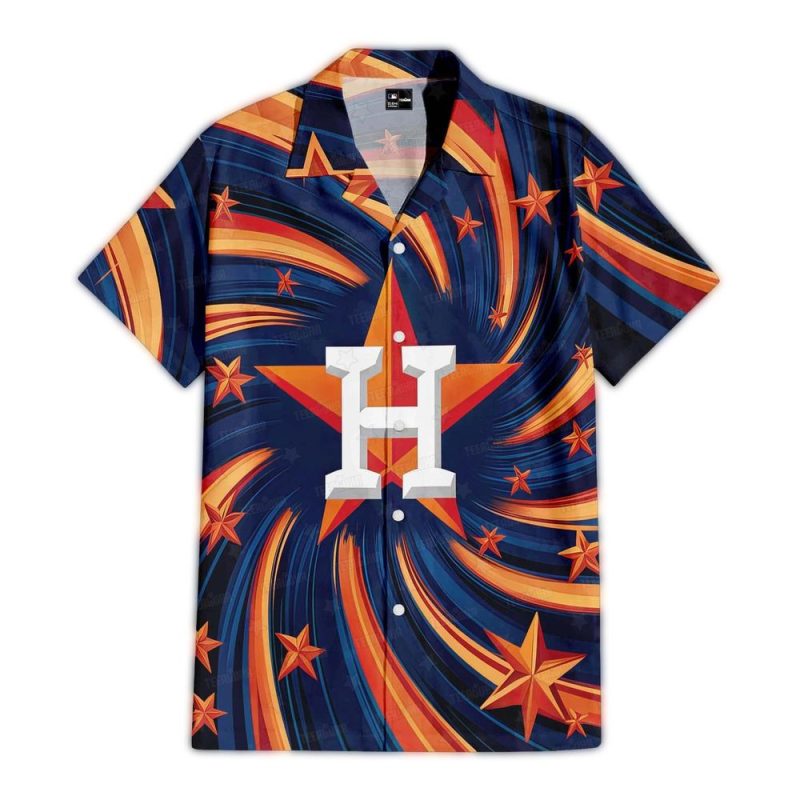 Houston Astros Vortex Starfield Hawaiian Shirt 1