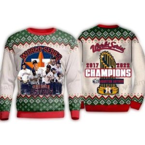 Houston Astros 2017 & 2022 World Series Champions Ugly Sweater