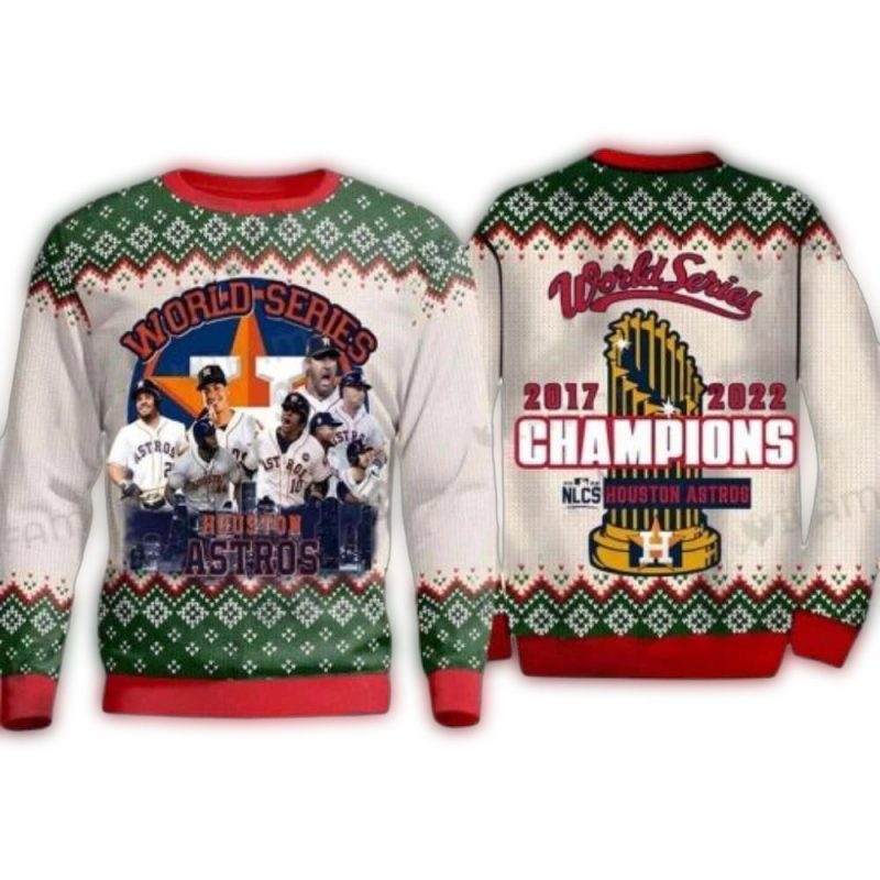 Houston Astros World Series Champions 2017 2022 Ugly Sweater 1