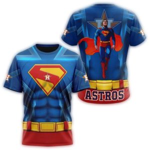 Houston Astros Superman All-Over Print T-Shirt For Fans And Collectors