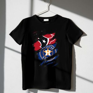 Houston Texans & Astros Fan Crossover T-Shirt - Perfect Sports Apparel