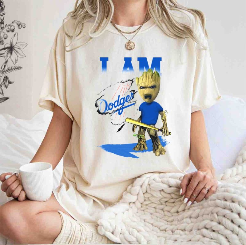 I Am Groot Dodgers Baseball T Shirt.jpeg t shirt 1 1