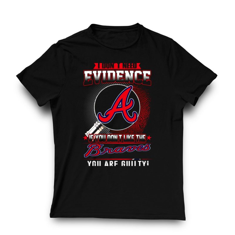 Funny 'Guilty' Braves Fan T-Shirt - Perfect For Baseball Lovers - Image 3