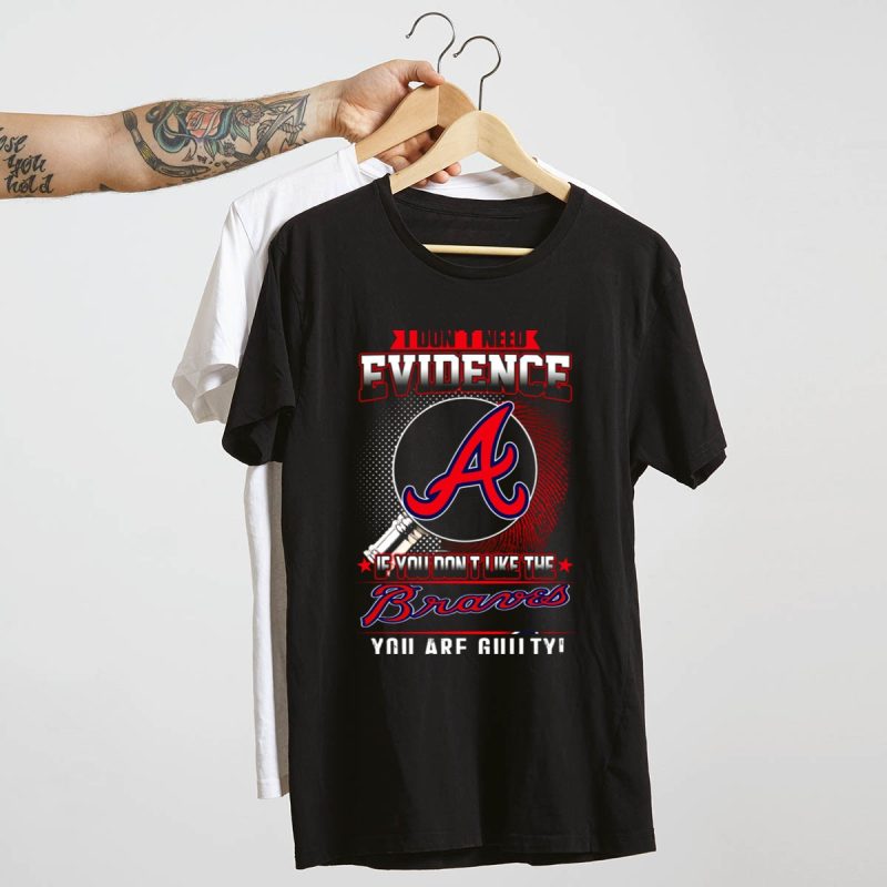 Funny 'Guilty' Braves Fan T-Shirt - Perfect For Baseball Lovers - Image 4