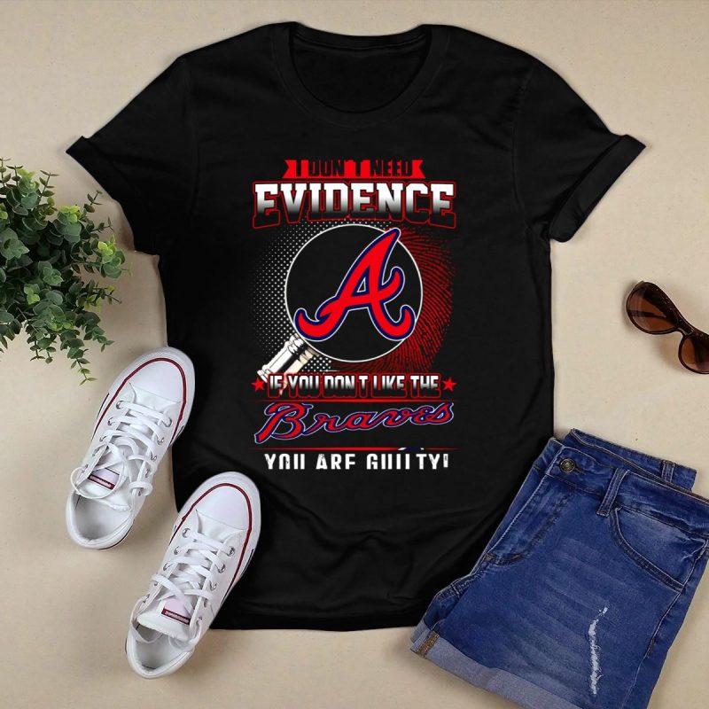 Funny 'Guilty' Braves Fan T-Shirt - Perfect For Baseball Lovers - Image 5