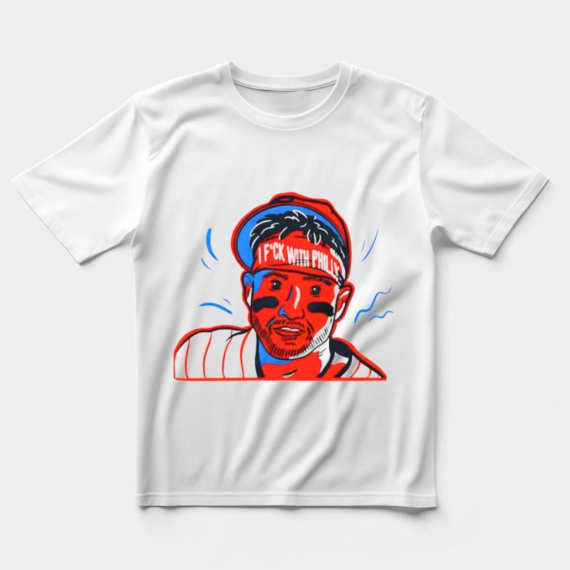 Philadelphia Phillies Cartoon Player T-Shirt - Fun Philly Fan Tee - Image 5