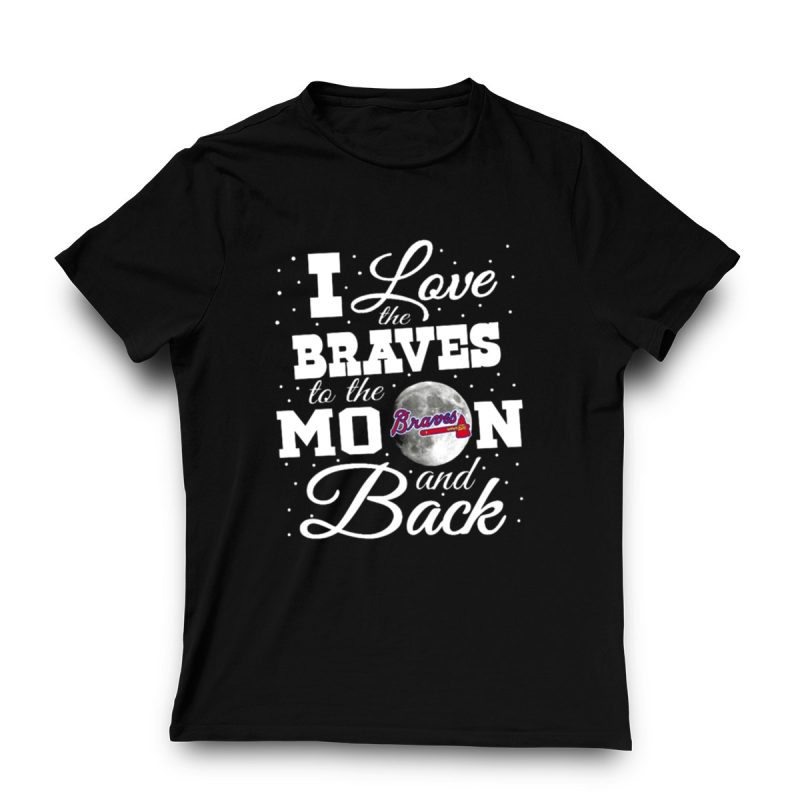 Atlanta Braves 'To The Moon And Back' T-Shirt - Perfect Fan Gear - Image 3