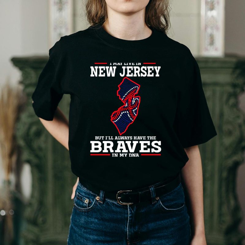 New Jersey Braves Dna T-Shirt - Proud Fan Tee For Baseball Lovers - Image 2