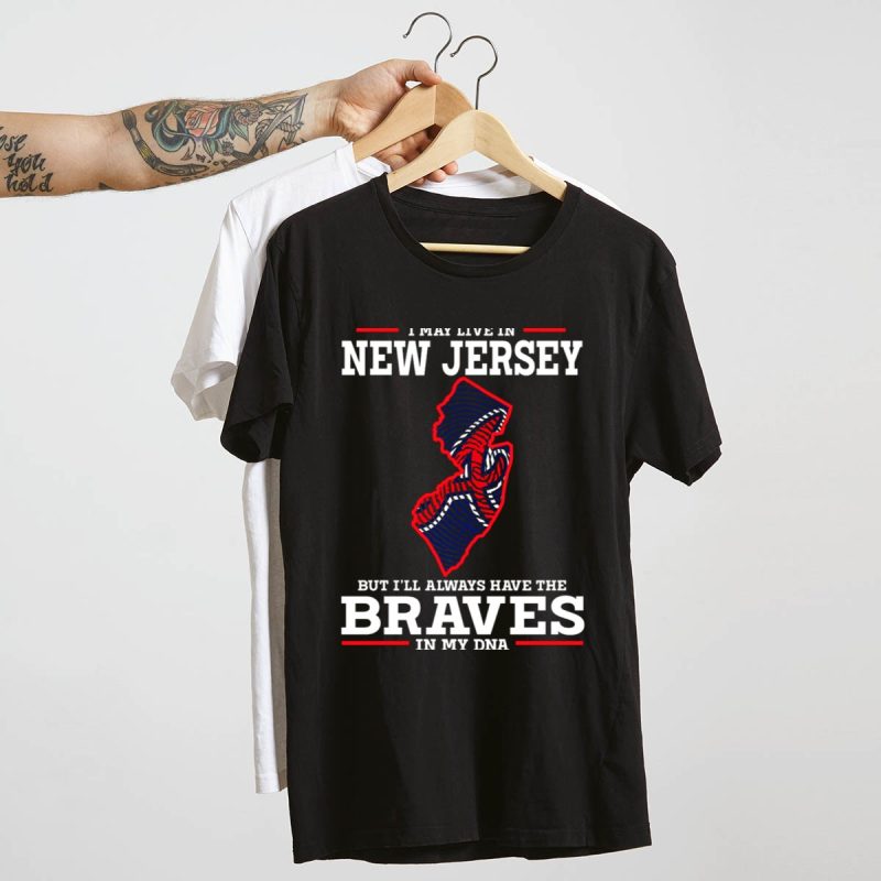 New Jersey Braves Dna T-Shirt - Proud Fan Tee For Baseball Lovers - Image 4