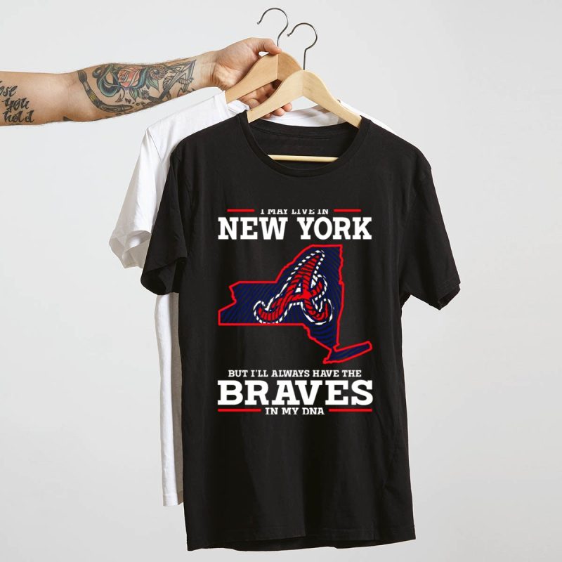New York Braves Dna T-Shirt - Proud Fan Apparel For Baseball Lovers - Image 4