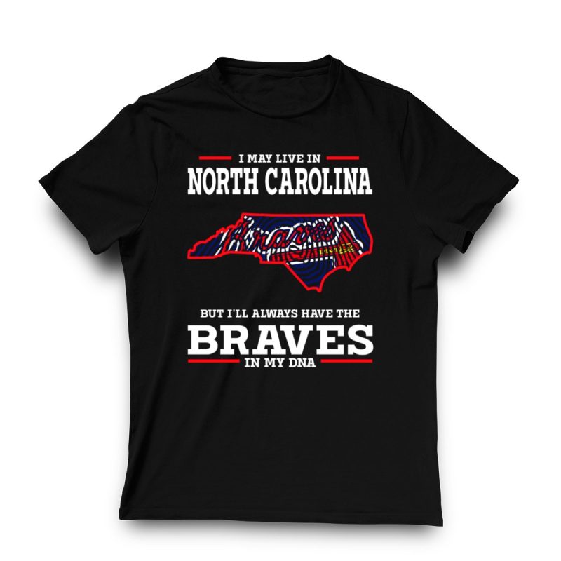 North Carolina Braves Dna T-Shirt - Proud Fan Apparel - Image 3