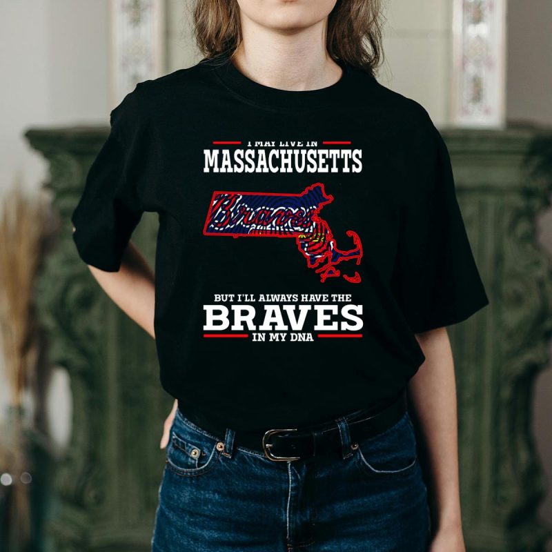 Massachusetts Braves Dna T-Shirt - Proud Fan Tee For Mlb Supporters - Image 2