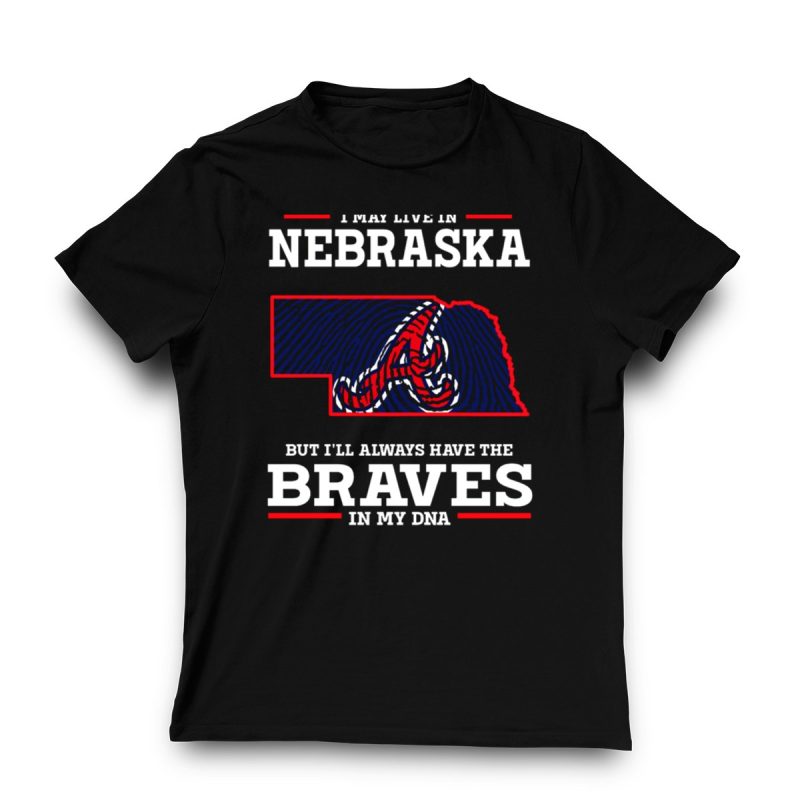 Braves Dna T-Shirt - Nebraska Pride Tee For Baseball Fans - Image 3