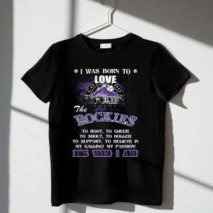 Born To Love Colorado Rockies T-Shirt - Perfect Fan Gear