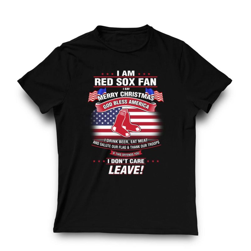 Boston Red Sox Merry Christmas T-Shirt - Proud Fan Apparel for All Ages - Image 3