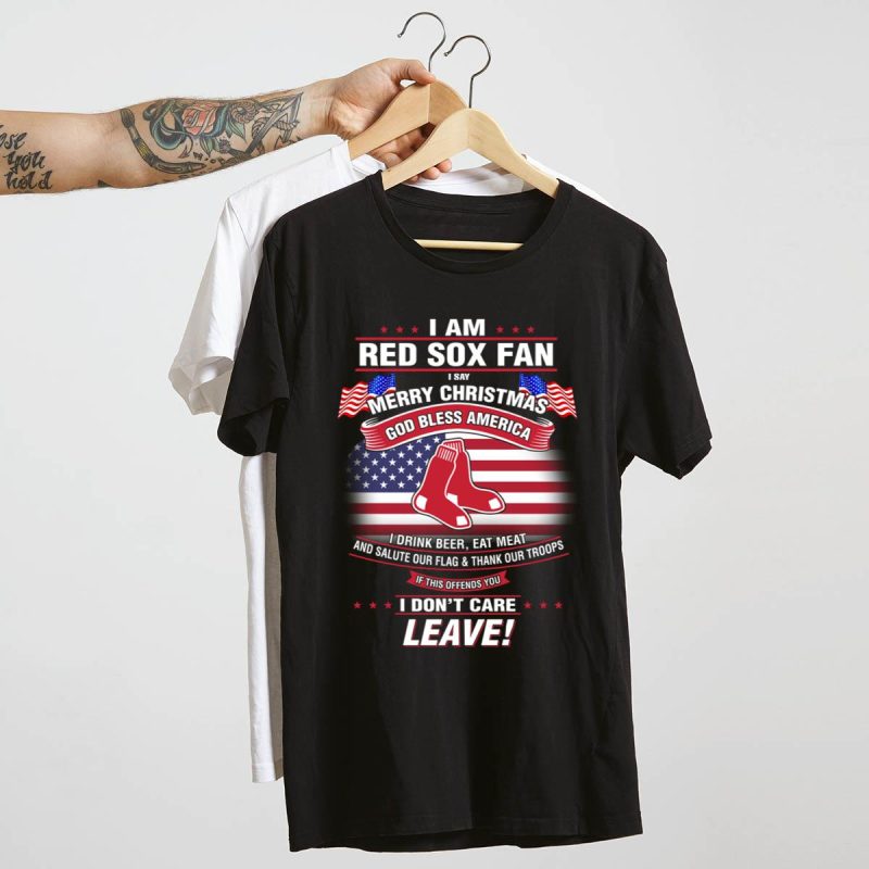 Boston Red Sox Merry Christmas T-Shirt - Proud Fan Apparel for All Ages - Image 4