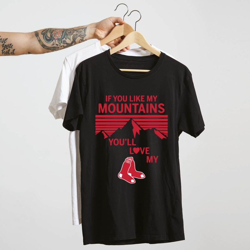 Boston Red Sox T-Shirt: Perfect for Mountain Lovers and Baseball Fans - Image 4