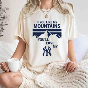Ny Yankees T-Shirt: Perfect For Mountain Lovers And Baseball Fans