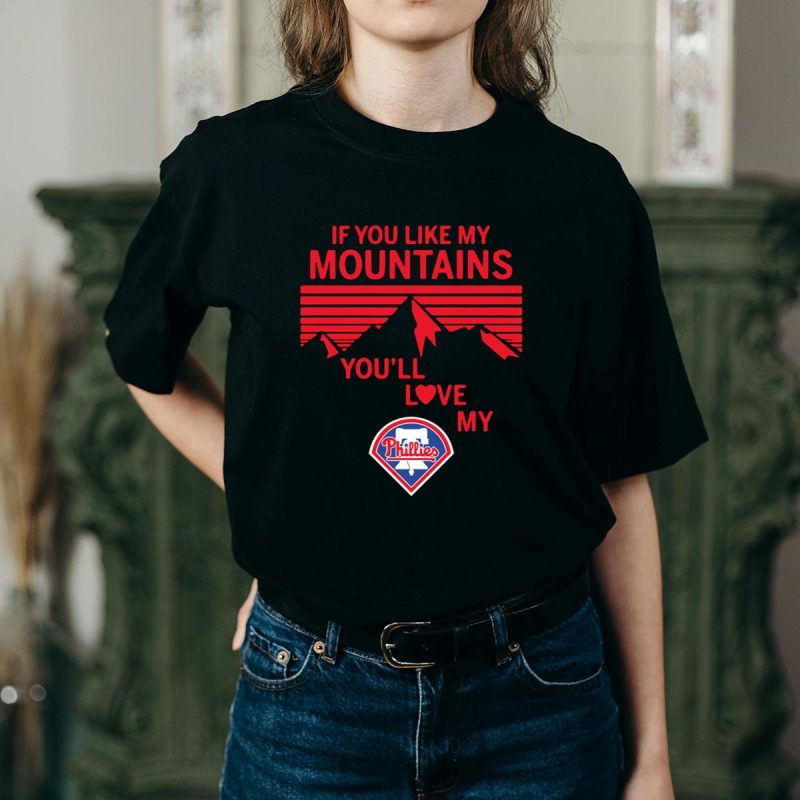 Philadelphia Phillies T-Shirt for Mountain Lovers - Ideal Outdoor Wear - Image 2