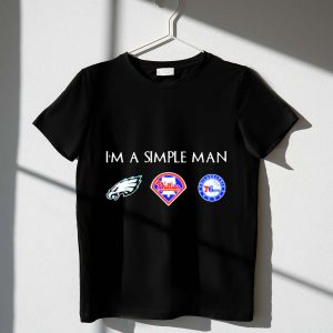 Philadelphia Eagles, Phillies & 76ers Fan T-Shirt for Simple Men