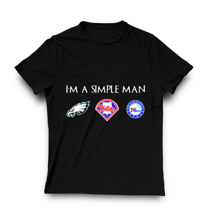 Philadelphia Eagles, Phillies & 76ers Fan T-Shirt for Simple Men - Image 3
