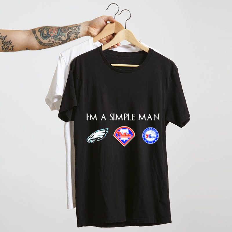 Philadelphia Eagles, Phillies & 76ers Fan T-Shirt for Simple Men - Image 4