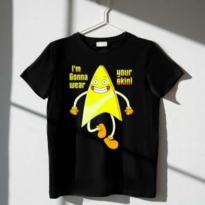 Bravest Warriors Badgey T-Shirt – I'M Gonna Wear Your Skin Design