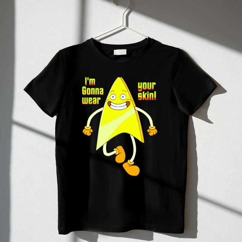 Bravest Warriors Badgey T-Shirt – I'M Gonna Wear Your Skin Design